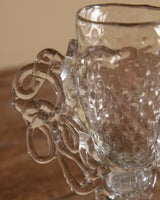 Artist Made Twisted Glass Chalice - Lone Fox