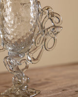 Artist Made Twisted Glass Chalice - Lone Fox