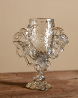 Artist Made Twisted Glass Chalice - Lone Fox