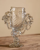 Artist Made Twisted Glass Chalice - Lone Fox