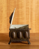 Arts & Crafts Hammered Copper Jewelry Box, Belgium, 1920's - Lone Fox