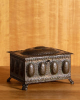 Arts & Crafts Hammered Copper Jewelry Box, Belgium, 1920's - Lone Fox
