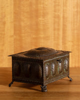Arts & Crafts Hammered Copper Jewelry Box, Belgium, 1920's - Lone Fox