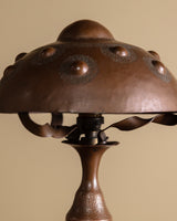 Arts & Crafts Hammered Copper Mushroom Table Lamp, Germany, 1910s - Lone Fox