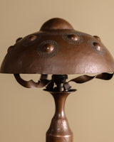 Arts & Crafts Hammered Copper Mushroom Table Lamp, Germany, 1910s - Lone Fox