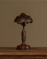 Arts & Crafts Hammered Copper Mushroom Table Lamp, Germany, 1910s - Lone Fox