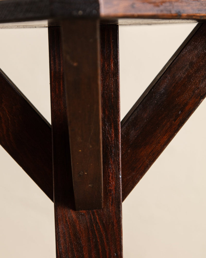 Arts & Crafts Wood Pedestal, 1930's - Lone Fox