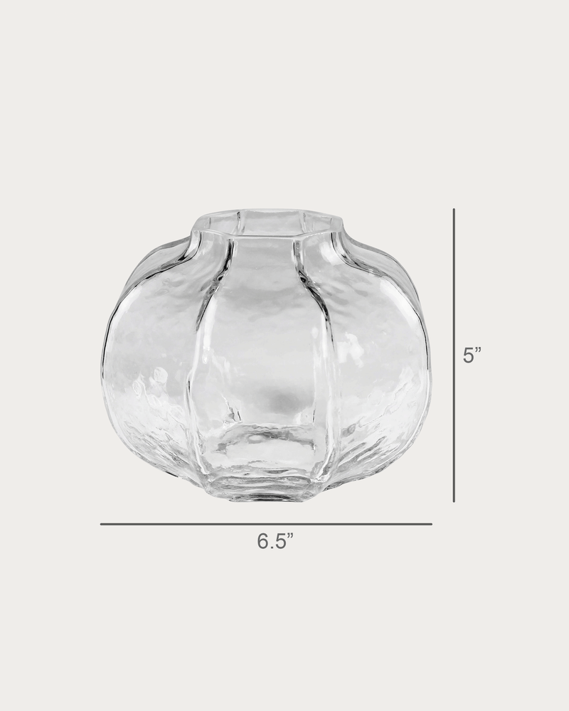Ascot Glass Textured Vase (2 Sizes) - Lone Fox