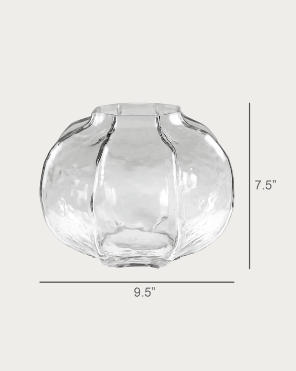 Ascot Glass Textured Vase (2 Sizes) - Lone Fox