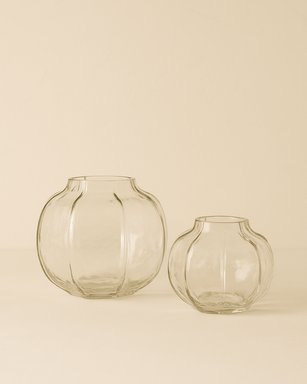 Ascot Glass Textured Vase (2 Sizes) - Lone Fox