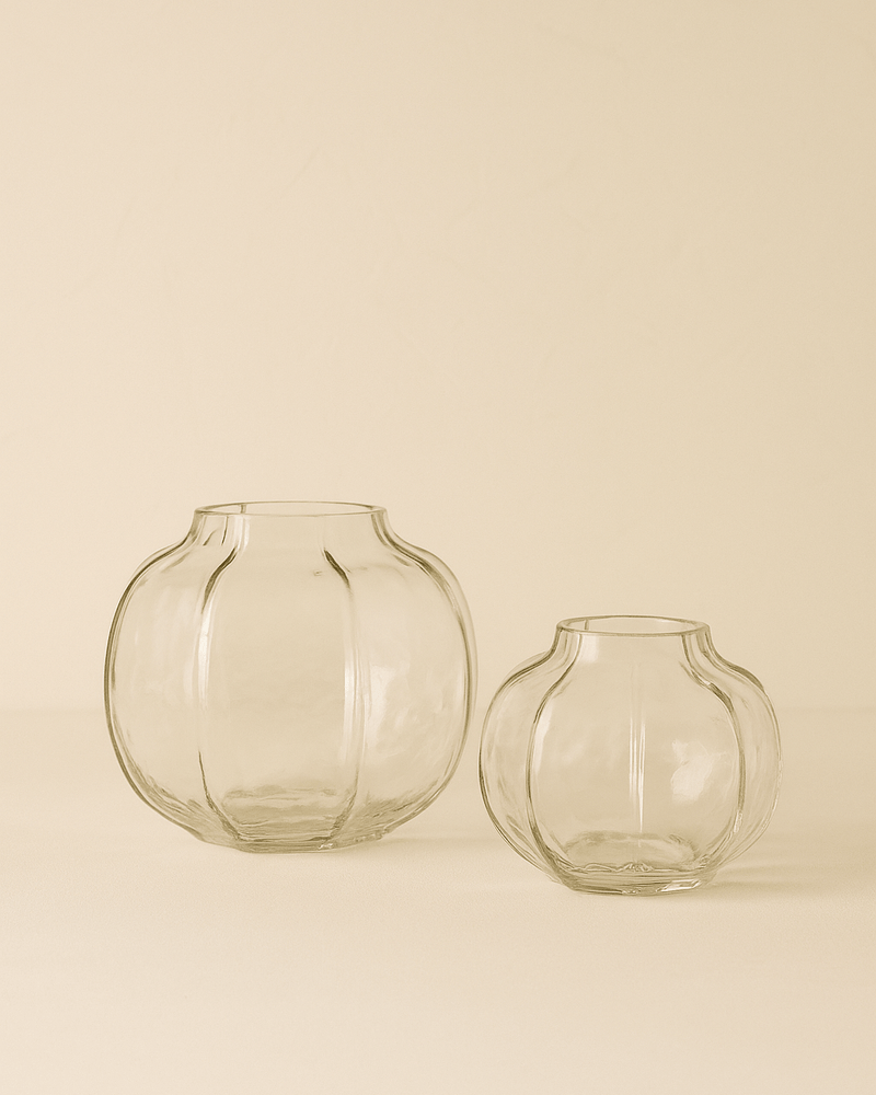 Ascot Glass Textured Vase (2 Sizes) - Lone Fox
