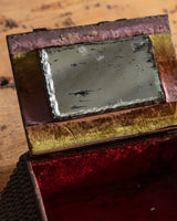 Asymmetrical Pyramid Tramp Art Box w/ Mirror, 19th Century - Lone Fox