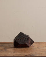 Asymmetrical Pyramid Tramp Art Box w/ Mirror, 19th Century - Lone Fox