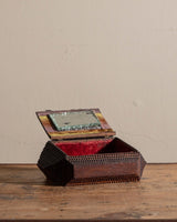 Asymmetrical Pyramid Tramp Art Box w/ Mirror, 19th Century - Lone Fox