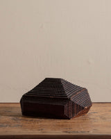 Asymmetrical Pyramid Tramp Art Box w/ Mirror, 19th Century - Lone Fox