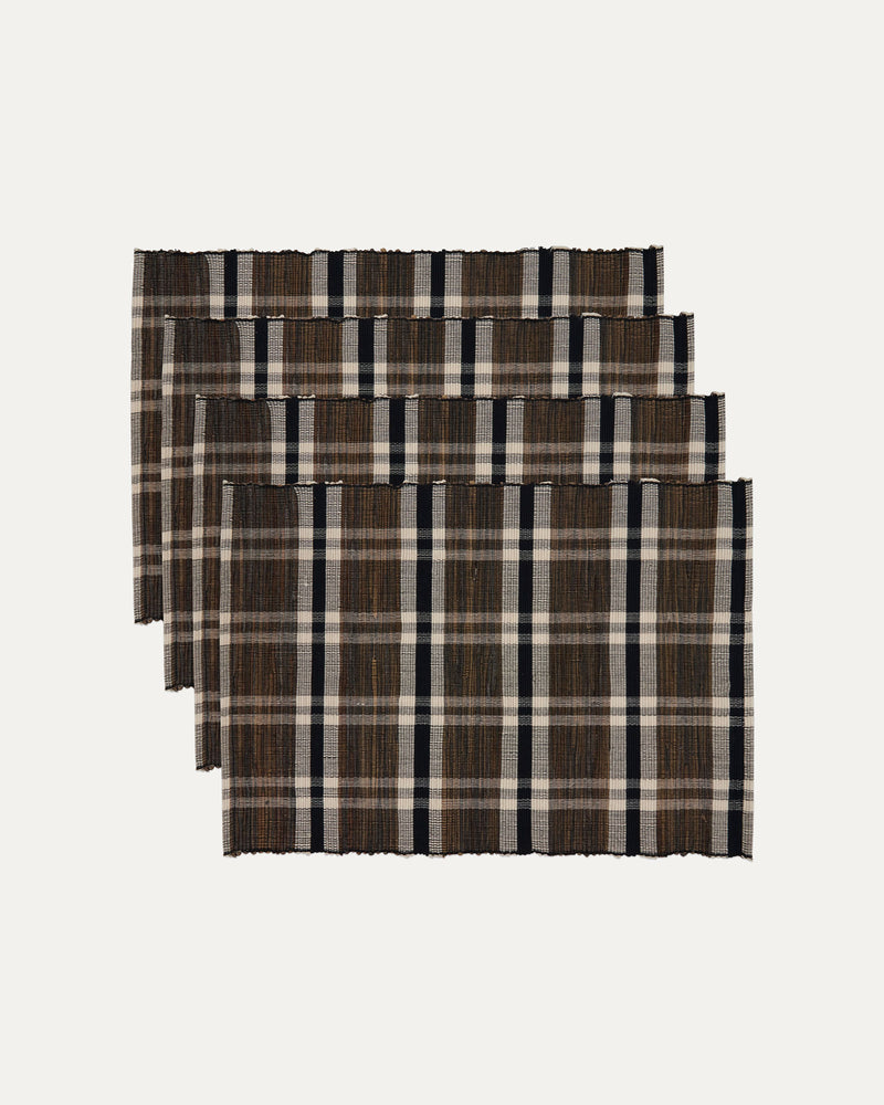 Plaid Woven Hyacinth Placemat