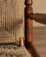 Audoux & Minet Beech and Rope Sofa, France, 1950s - Lone Fox