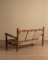 Audoux & Minet Beech and Rope Sofa, France, 1950s - Lone Fox