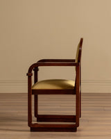 Austrian Secessionist Style Mahogany Chair, Vienna, 1920's (2 Available) - Lone Fox