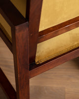 Austrian Secessionist Style Mahogany Chair, Vienna, 1920's (2 Available) - Lone Fox
