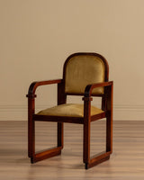 Austrian Secessionist Style Mahogany Chair, Vienna, 1920's (2 Available) - Lone Fox