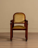 Austrian Secessionist Style Mahogany Chair, Vienna, 1920's (2 Available) - Lone Fox