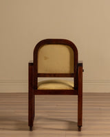 Austrian Secessionist Style Mahogany Chair, Vienna, 1920's (2 Available) - Lone Fox