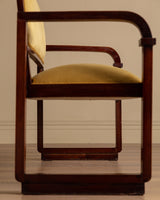 Austrian Secessionist Style Mahogany Settee, Vienna, 1920's - Lone Fox