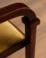 Austrian Secessionist Style Mahogany Settee, Vienna, 1920's - Lone Fox