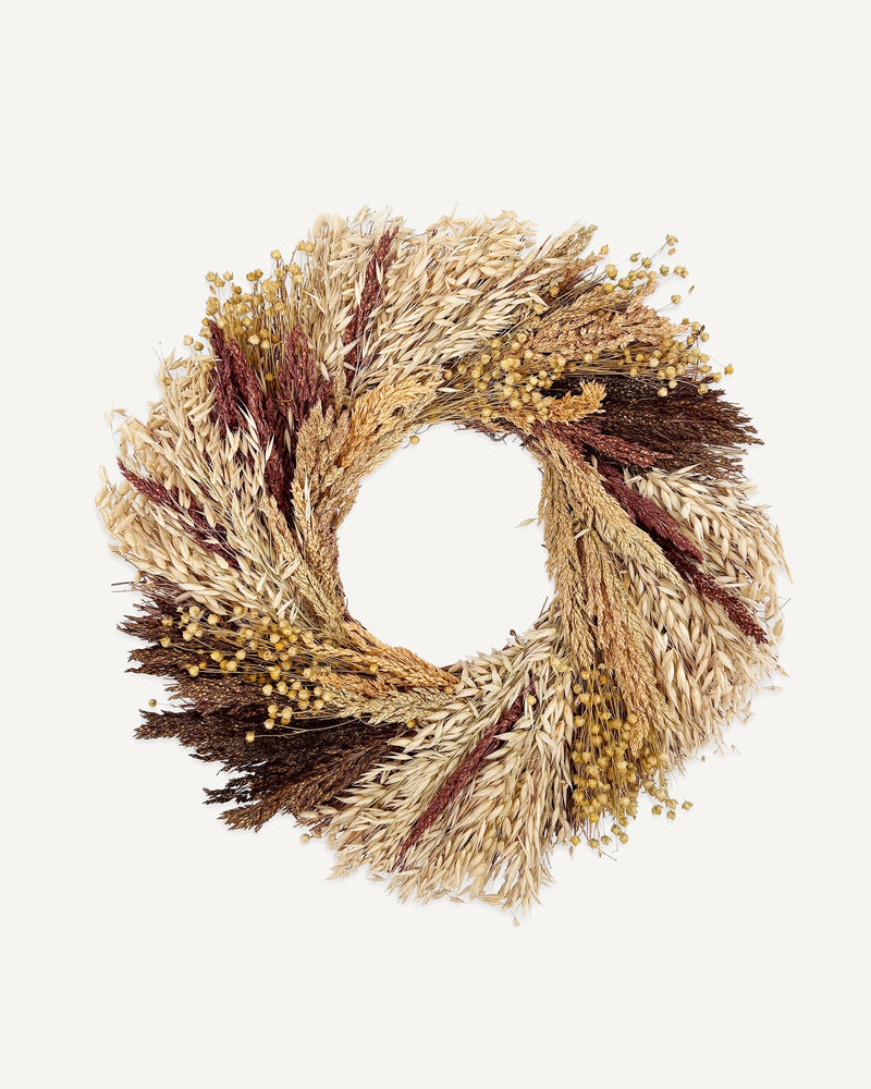 Autumn Grains Wreath - Lone Fox