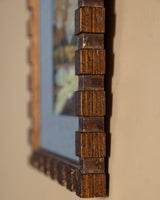 Autumn Pond Landscape w/ Cubed Frame, French, Early 20th Century - Lone Fox