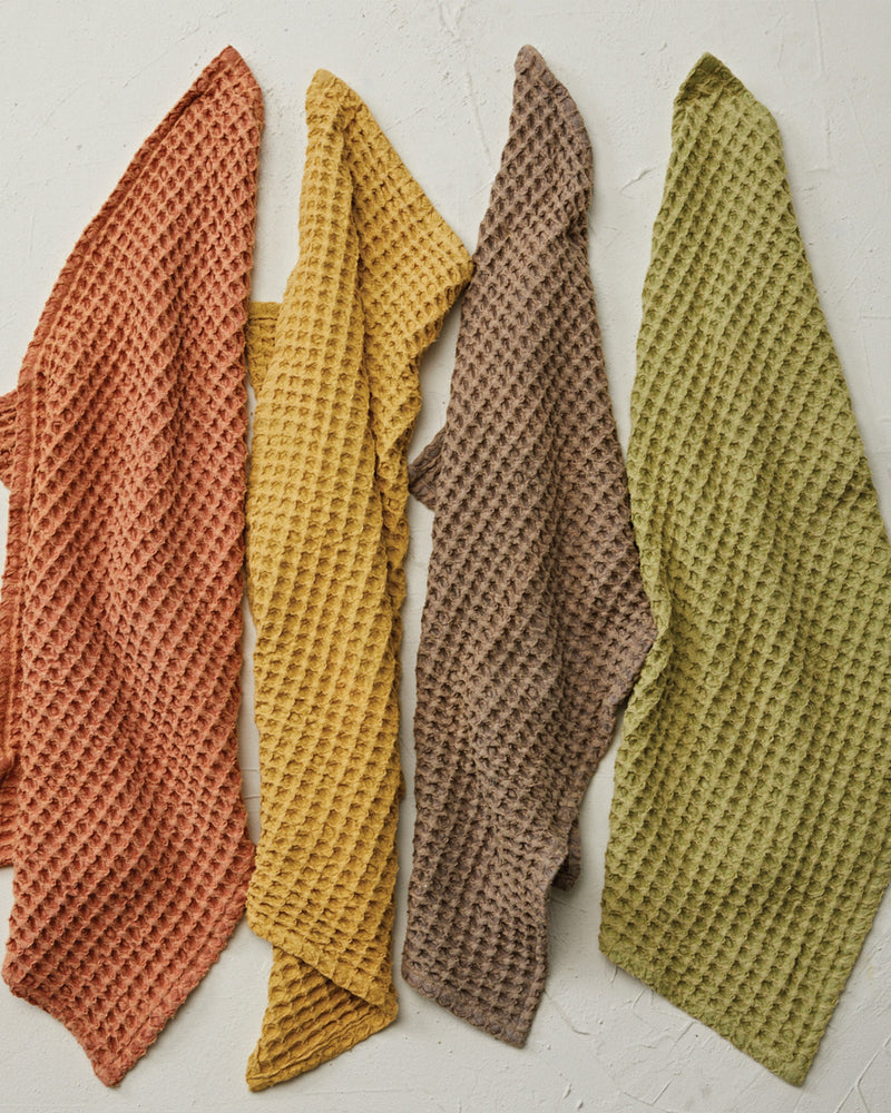 Autumnal Oversized Waffle Tea Towel Set - Lone Fox