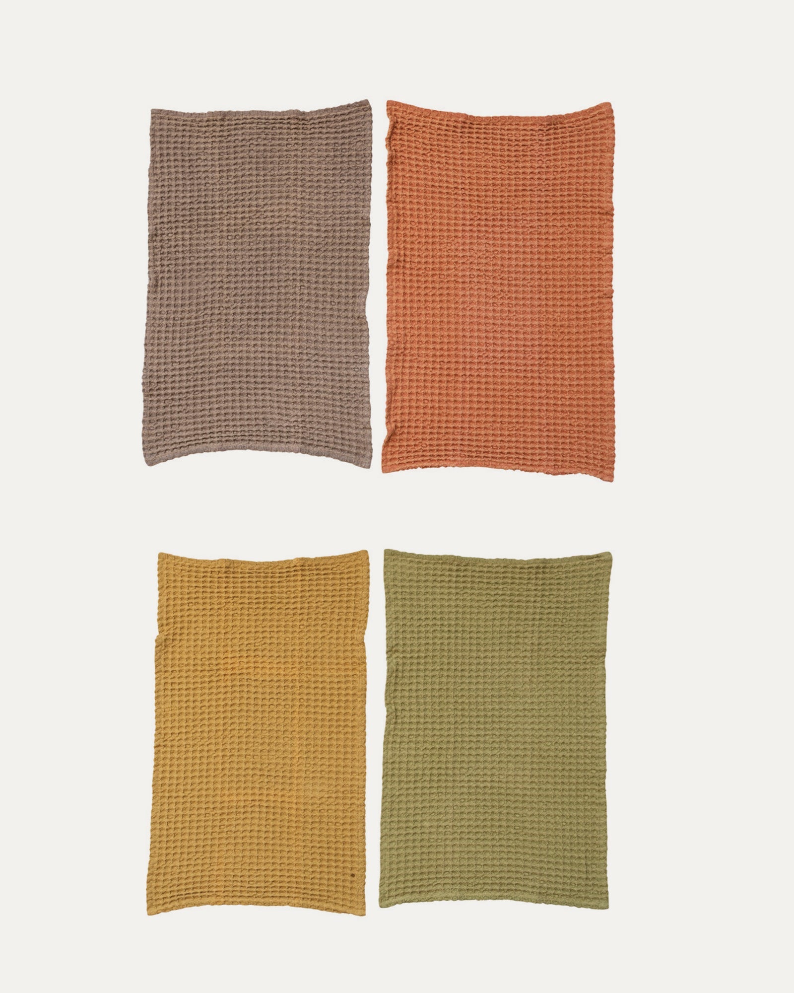 Autumnal Oversized Waffle Tea Towel Set - Lone Fox