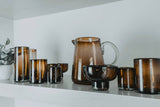 Handblown Shooter Glasses - Tamarind