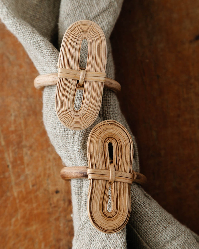 Bamboo Knotted Napkin Rings (Set of 4) - Lone Fox