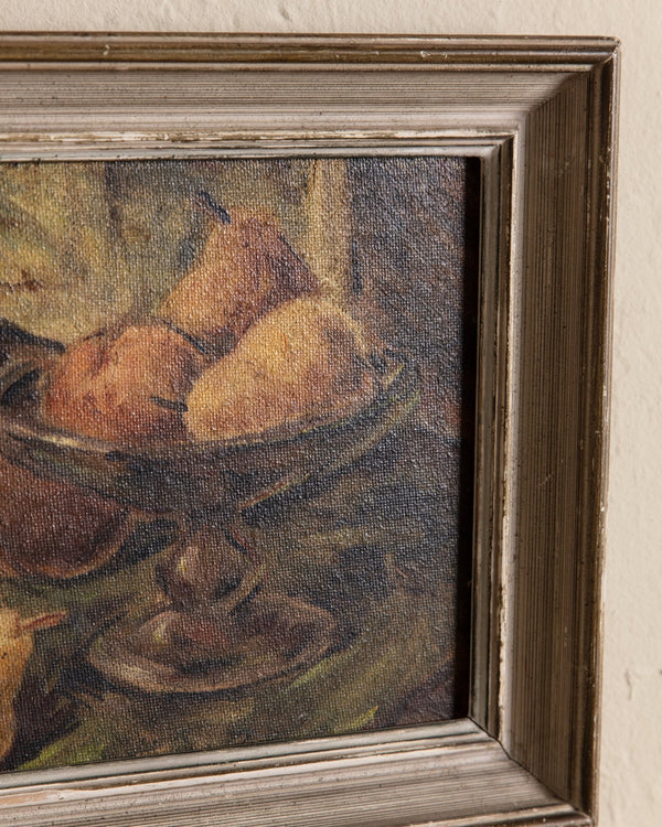 Baroque Still Life of Pears, France, 1940's - Lone Fox