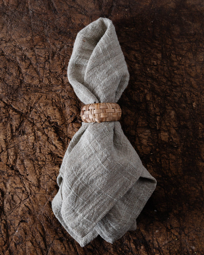 Basketwoven Napkin Rings (Set of 4) - Lone Fox