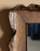 Bat Wing Ribbon-Edge Gilt Mirror, France, Early 20th Century - Lone Fox