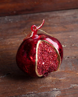 Beaded Mercury Glass Pomegranate Ornament - Lone Fox