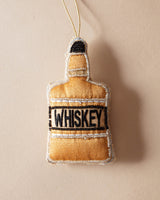Beaded Whiskey Bottle Ornament - Lone Fox