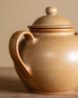 Bisque Speckled Stoneware Teapot, France, 1970s - Lone Fox