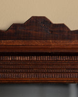 Black Forest Carved Oak Mirror with Fluted Columns, Early 20th Century - Lone Fox