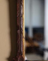 Black Forest Twig Mirror with Carved Leafs, Germany, 19th Century - Lone Fox
