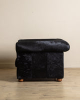 Black Ponyhair Club Chair, Italy, 1970's - Lone Fox