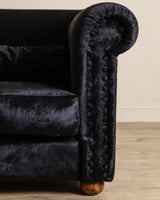 Black Ponyhair Club Chair, Italy, 1970's - Lone Fox