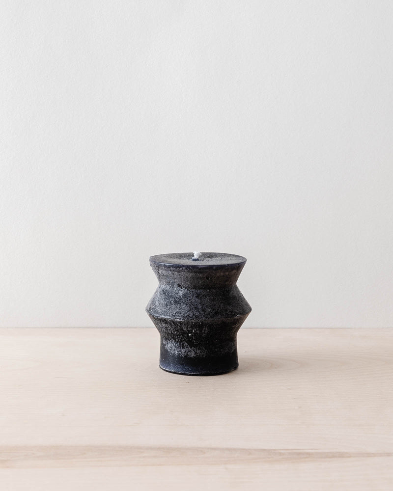 Black Totem Pillar Candles - Lone Fox