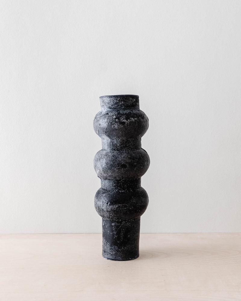 Black Totem Pillar Candles - Lone Fox