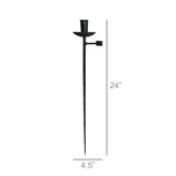 Blackwell Taper Sconce, Forged Iron. Taper - Lone Fox