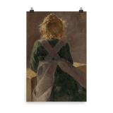 "Blonde Girl in Apron" Art Print - Lone Fox