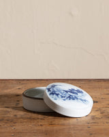 Blue and White Porcelain Ducks & Flowers Ink Box - Lone Fox